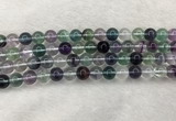 CFL1473 15.5 inches 10mm round AA grade fluorite gemstone beads