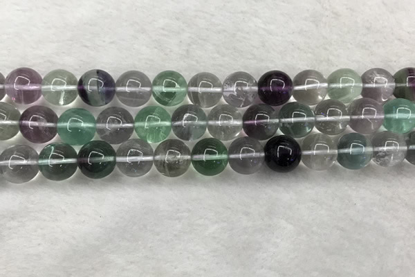 CFL1475 15.5 inches 13mm round AA grade fluorite gemstone beads