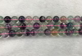 CFL1483 15.5 inches 10mm round rainbow fluorite gemstone beads