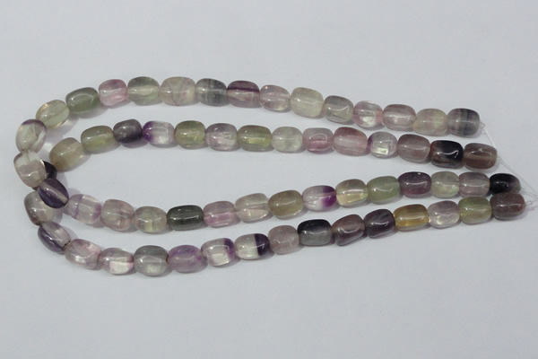 CFL162 15.5 inches 9*13mm nugget natural fluorite beads wholesale
