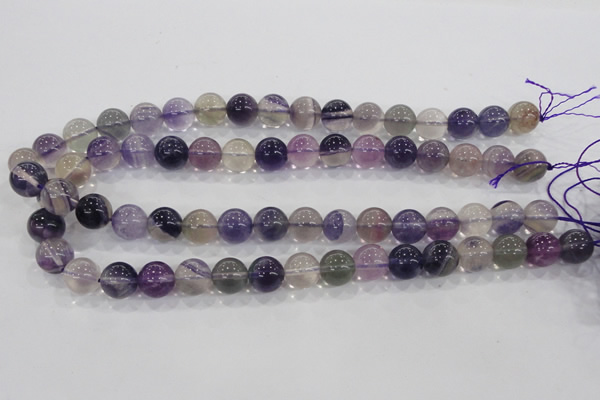 CFL204 15.5 inches 12mm round purple fluorite gemstone beads wholesale