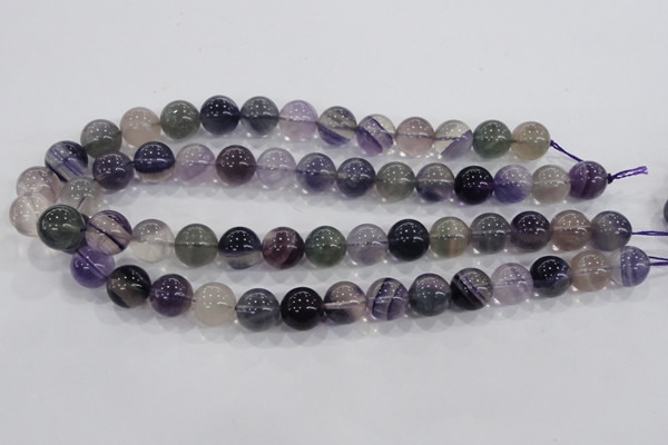 CFL205 15.5 inches 14mm round purple fluorite gemstone beads wholesale