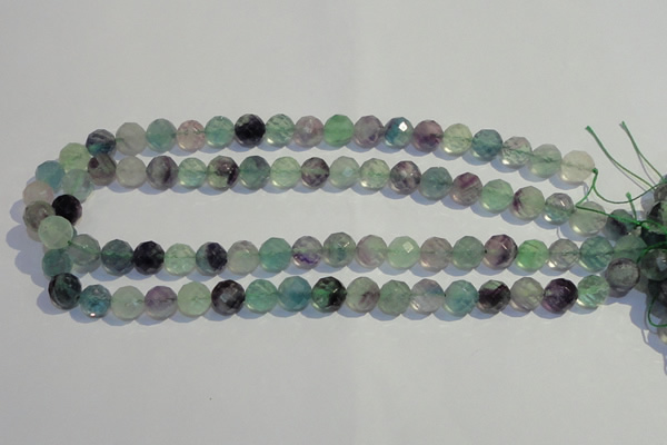 CFL253 15.5 inches 10mm faceted round natural fluorite beads