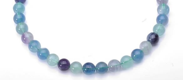 CFL32 B grade round 16mm natural fluorite stone beads Wholesale