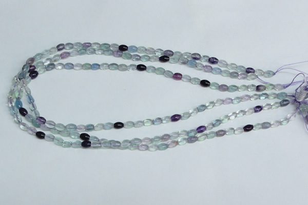 CFL322 15.5 inches 4*8mm rice natural fluorite beads wholesale