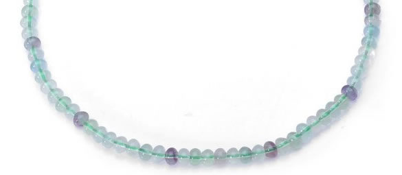 CFL45 4*6mm roundel B grade natural fluorite beads Wholesale