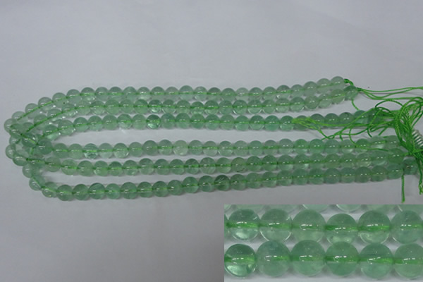 CFL602 15.5 inches 8mm round AB grade green fluorite beads wholesale
