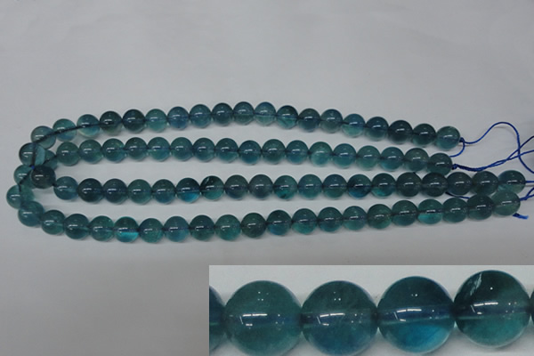 CFL663 15.5 inches 10mm round AB grade blue fluorite beads wholesale