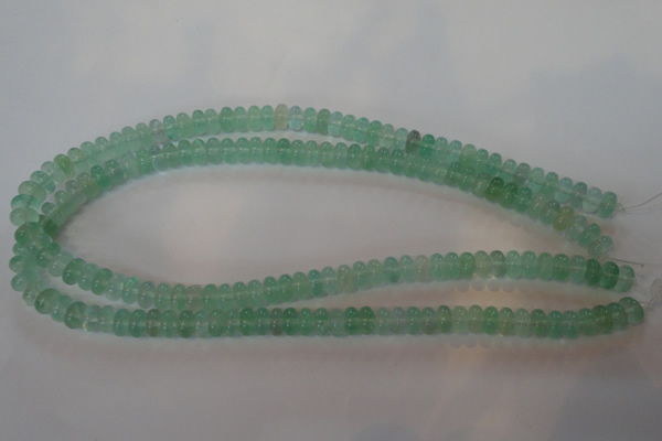 CFL858 15.5 inches 5*8mm rondelle green fluorite gemstone beads