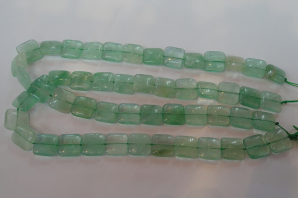CFL868 15.5 inches 14*14mm square green fluorite gemstone beads