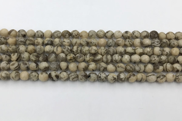 CFS408 15.5 inches 4mm faceted round feldspar beads wholesale