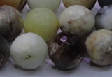 CFW08 15.5 inches 18mm faceted round flower jade beads wholesale