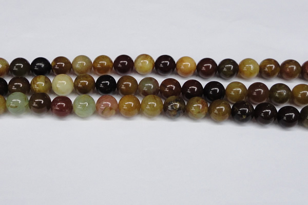 CFW104 15.5 inches 12mm round flower jade gemstone beads