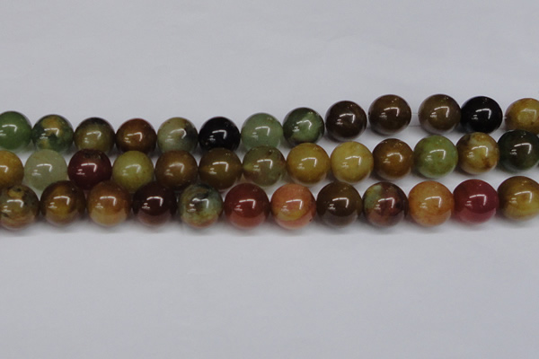 CFW105 15.5 inches 14mm round flower jade gemstone beads