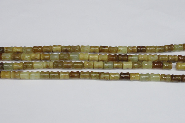 CFW117 15.5 inches 8*10mm bone flower jade gemstone beads