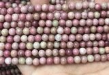 CFW45 15.5 inches 6mm round pink wooden jasper beads wholesale