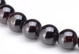 CGA02 10mm round natural garnet gemstone beads Wholesale
