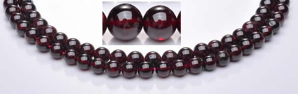 CGA07 multi sizes round natural garnet gemstone beads Wholesale