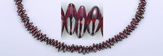 CGA12 15 inches multi sizes rice garnet gemstone beads Wholesale