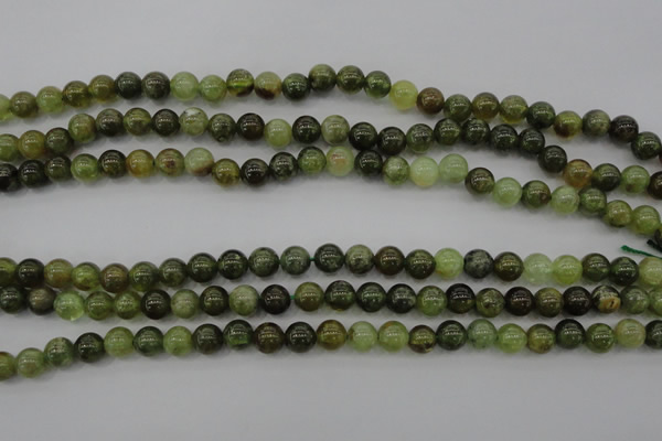 CGA131 15.5 inches 6mm round natural green garnet beads wholesale