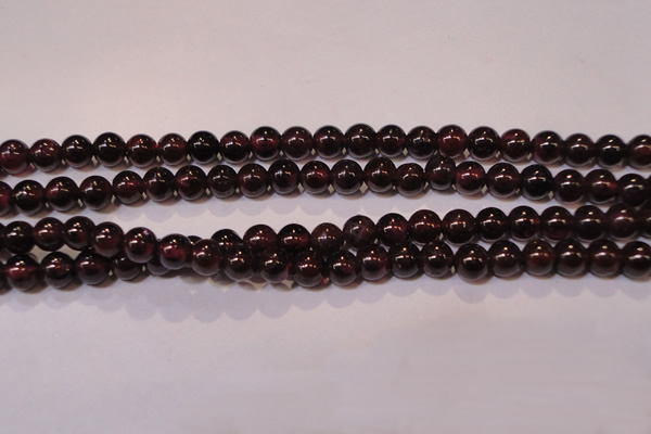 CGA351 14 inches 3mm round natural red garnet beads wholesale