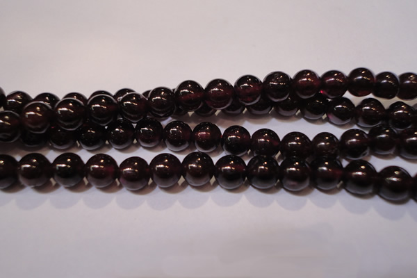 CGA353 14 inches 5mm round natural red garnet beads wholesale