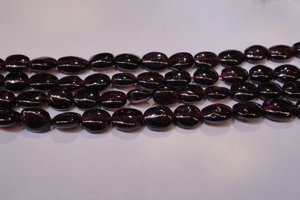 CGA397 15 inches 7*9mm oval natural red garnet beads wholesale