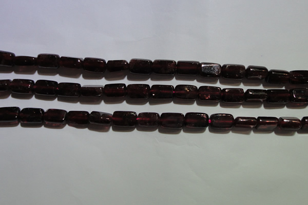 CGA403 15.5 inches 5*8mm rectangle natural red garnet beads wholesale