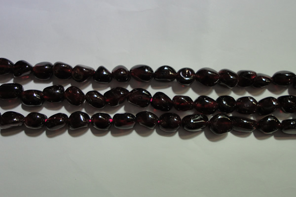 CGA416 15.5 inches 5*6mm nuggets natural red garnet beads wholesale