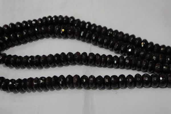 CGA460 15.5 inches 6*10mm faceted rondelle natural red garnet beads