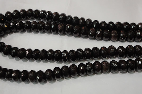 CGA461 15.5 inches 8*12mm faceted rondelle natural red garnet beads