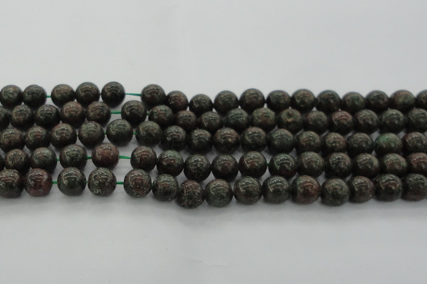 CGA552 15.5 inches 8mm round red green garnet gemstone beads