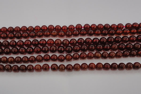 CGA602 15.5 inches 8mm A grade round natural orange garnet beads