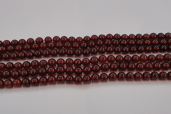 CGA608 15.5 inches 7mm AA grade round natural orange garnet beads