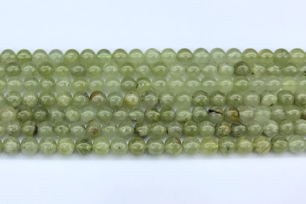CGA845 15 inches 6mm round green garnet beads