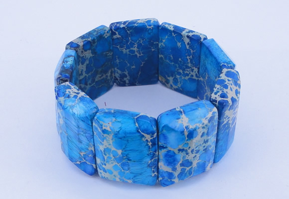 CGB161 8 inches fashion dyed imperial jasper gemstone stretchy bracelet