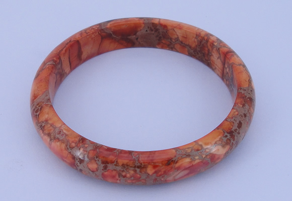 CGB206 Inner diameter 60mm fashion dyed imperial jasper gemstone bangle