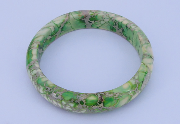 CGB207 Inner diameter 60mm fashion dyed imperial jasper gemstone bangle