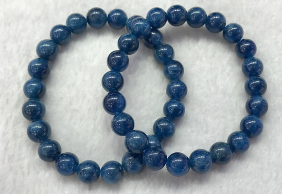 CGB2624 7.5 inches 8mm round natural apatite beaded bracelets