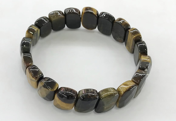 CGB3449 7.5 inches 10*15mm faceted marquise yellow tiger eye bracelets