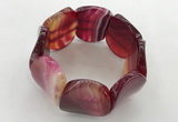 CGB3502 7.5 inches 30*40mm oval agate bracelets wholesale
