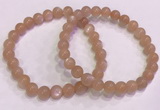 CGB4586 7.5 inches 7mm round sunstone beaded bracelets