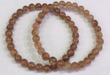 CGB4612 6mm - 7mm round golden rutilated quartz beaded bracelets