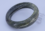 CGB471 Inner diameter 58mm fashion green silver line jasper bangle