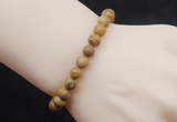 CGB5042 6mm, 8mm round wooden jasper beads stretchy bracelets