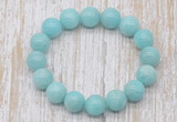 CGB5320 10mm, 12mm round amazonite beads stretchy bracelets