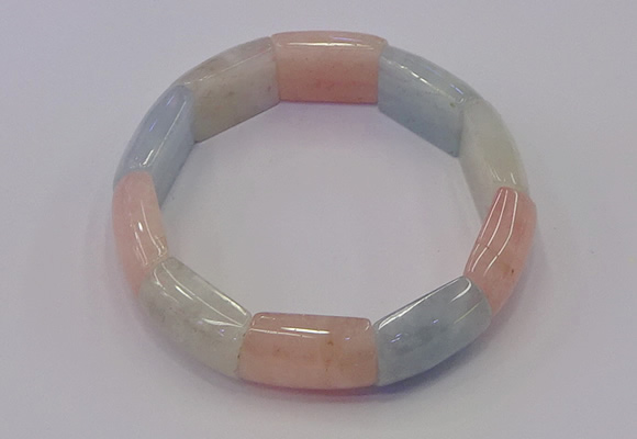 CGB668 7.5 inches 15*20mm morganite gemstone bracelet