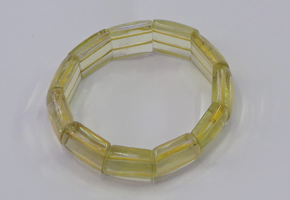CGB670 7.5 inches 15*18mm lemon quartz bracelet wholesale