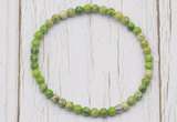 CGB7282 4mm tiny sea sediment jasper beaded meditation yoga bracelets