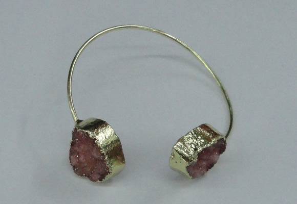 CGB777 13*18mm - 15*20mm freeform druzy agate gemstone bangles
